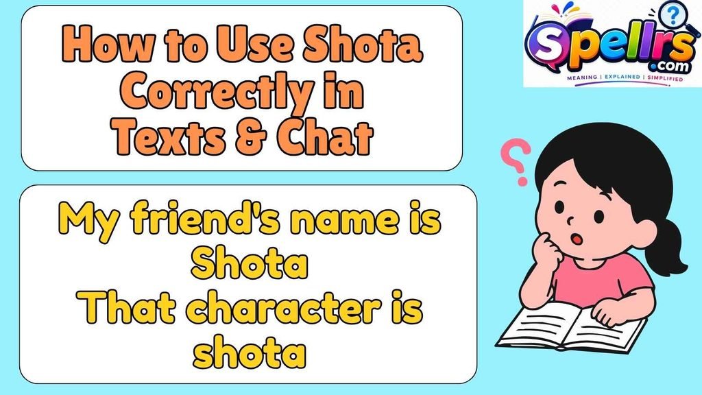How to Use Shota Correctly in Texts & Chat